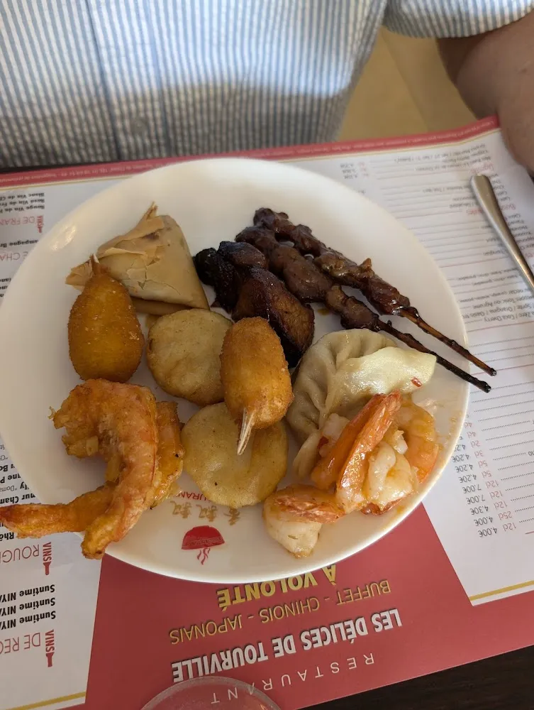 Brochettes de Poulet Et Crevettes